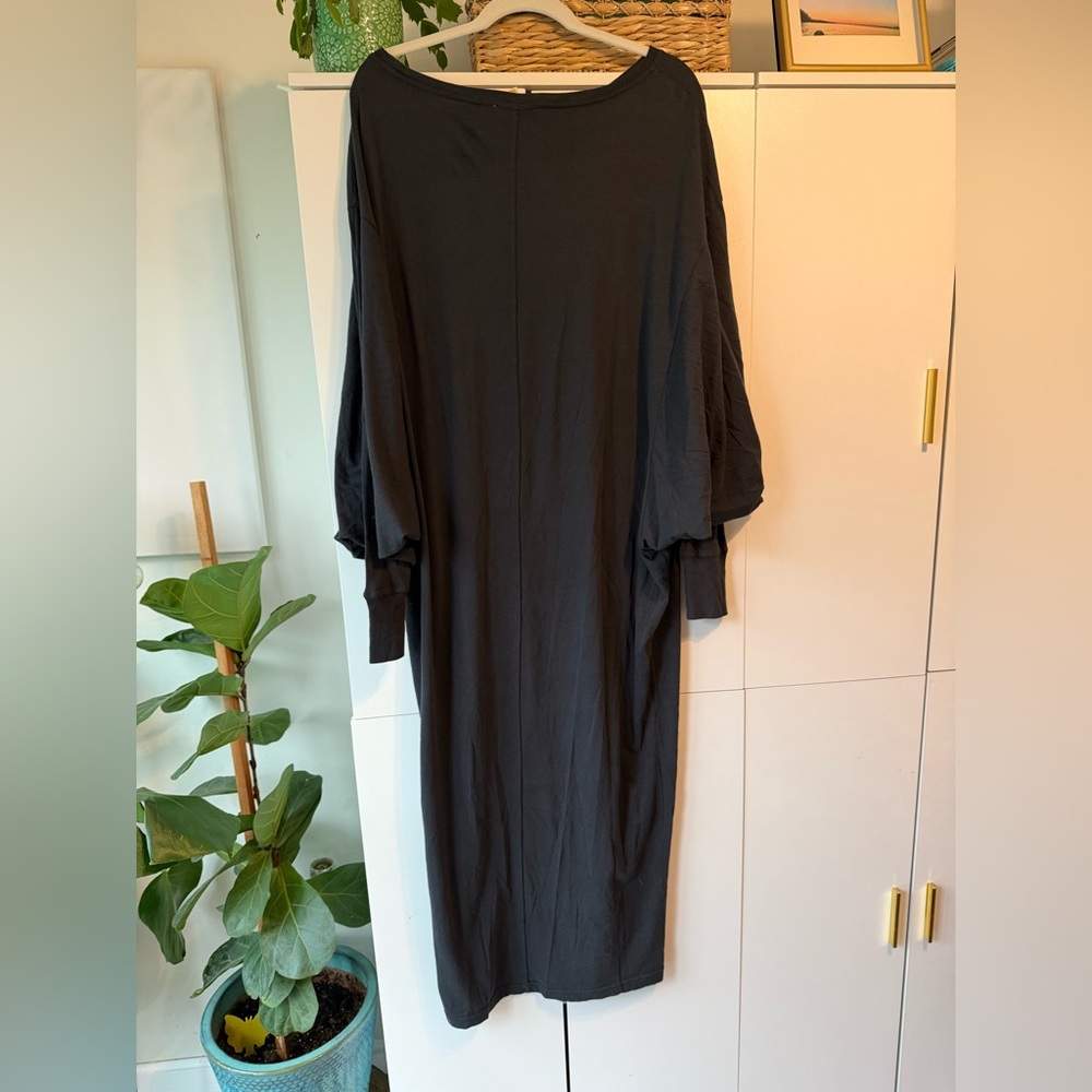 free people life style maxi dress black xs